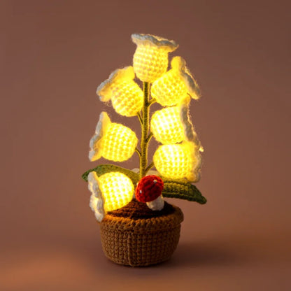 Handmade Crochet Flower Lamp
